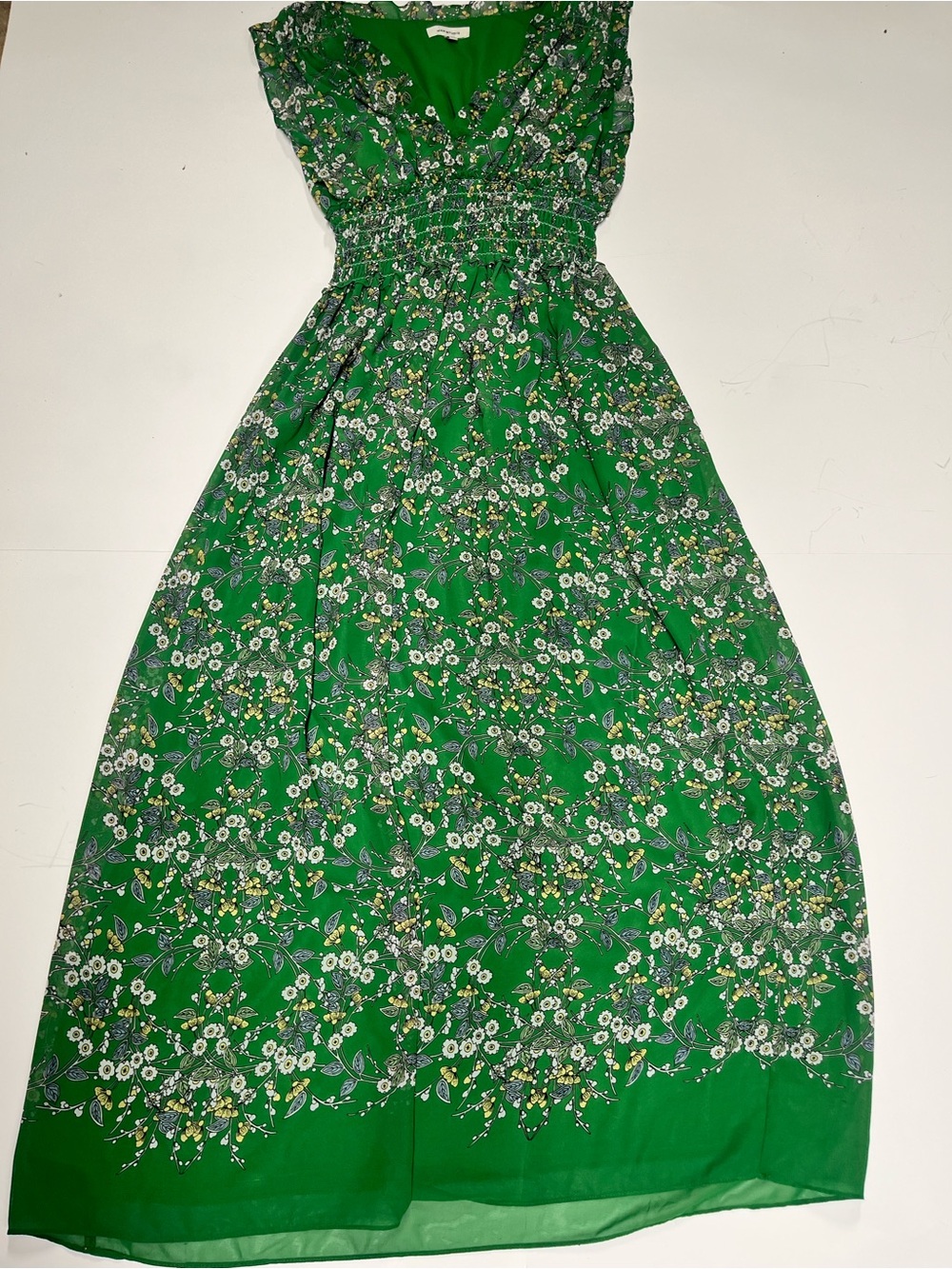 Max Studio Green Floral Maxi dress - Picture 2 of 5